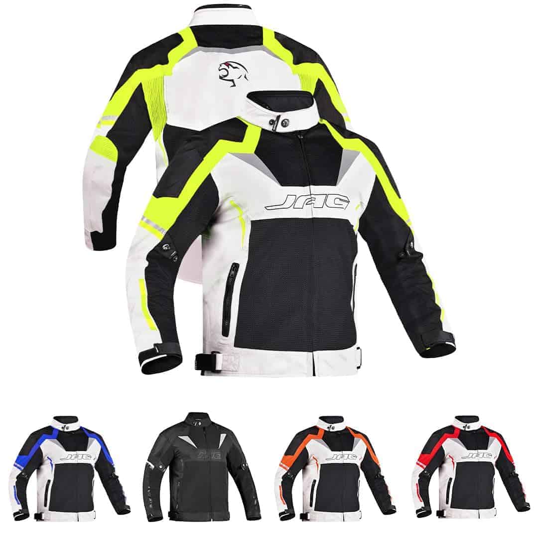 Chamarra de Motociclista JAG de Malla con Armadura Nivel 1