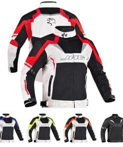 Chaqueta de moto JAG de malla para -Rojo