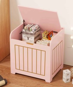 Cofres de almacenamiento rosa para niños Aenuert, caja