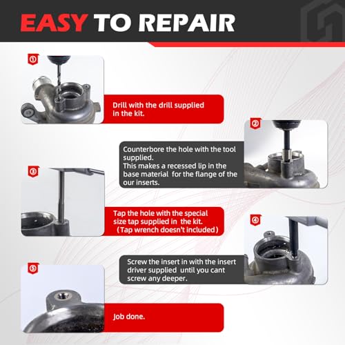 Juego de Reparación de Roscas Métricas gomjet M10X1.0, con - Imagen 6