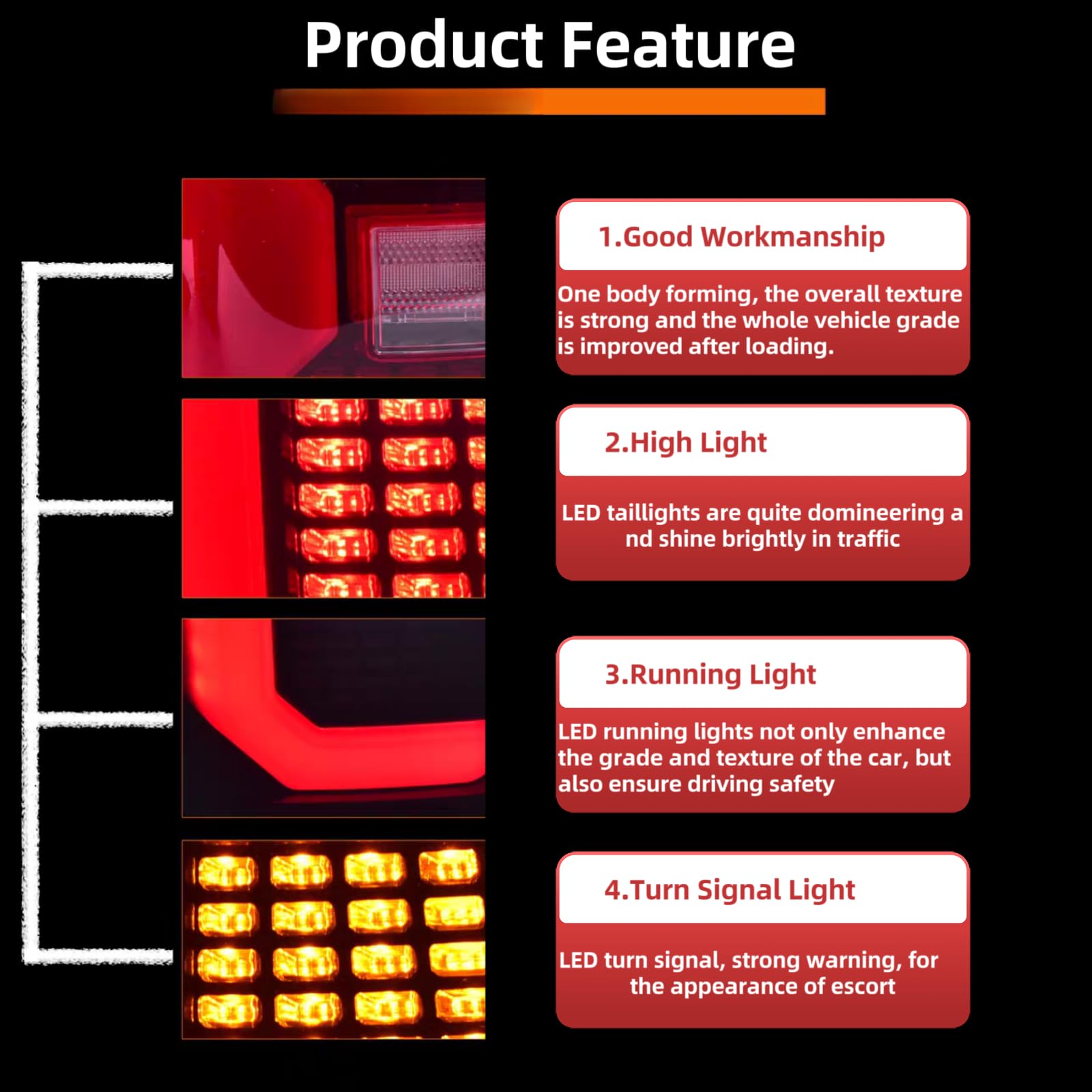 Juego de luces traseras completas LED para Jeep Grand - Imagen 5