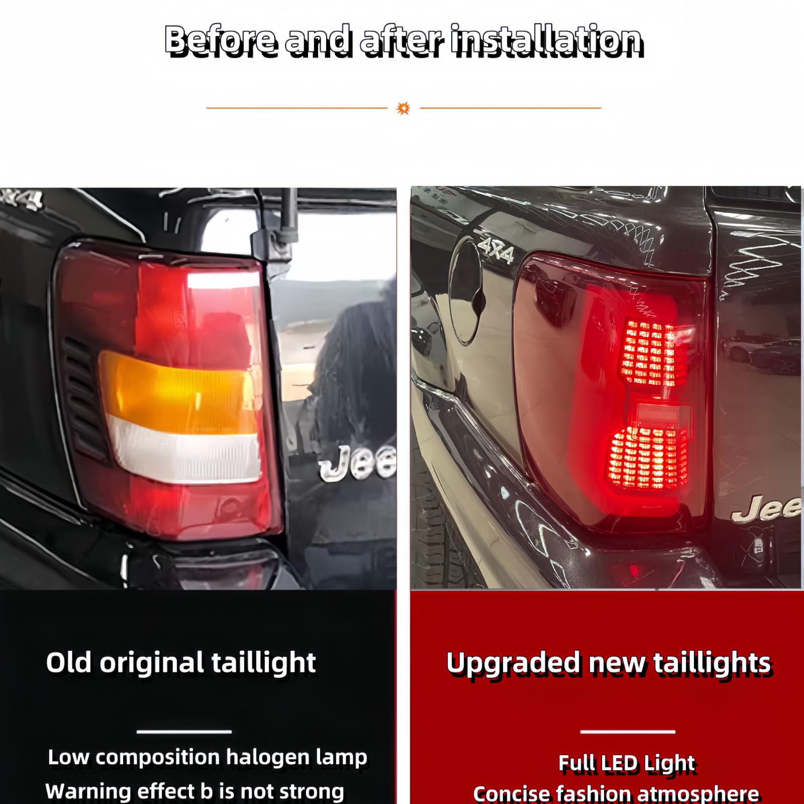 Juego de luces traseras completas LED para Jeep Grand - Imagen 4