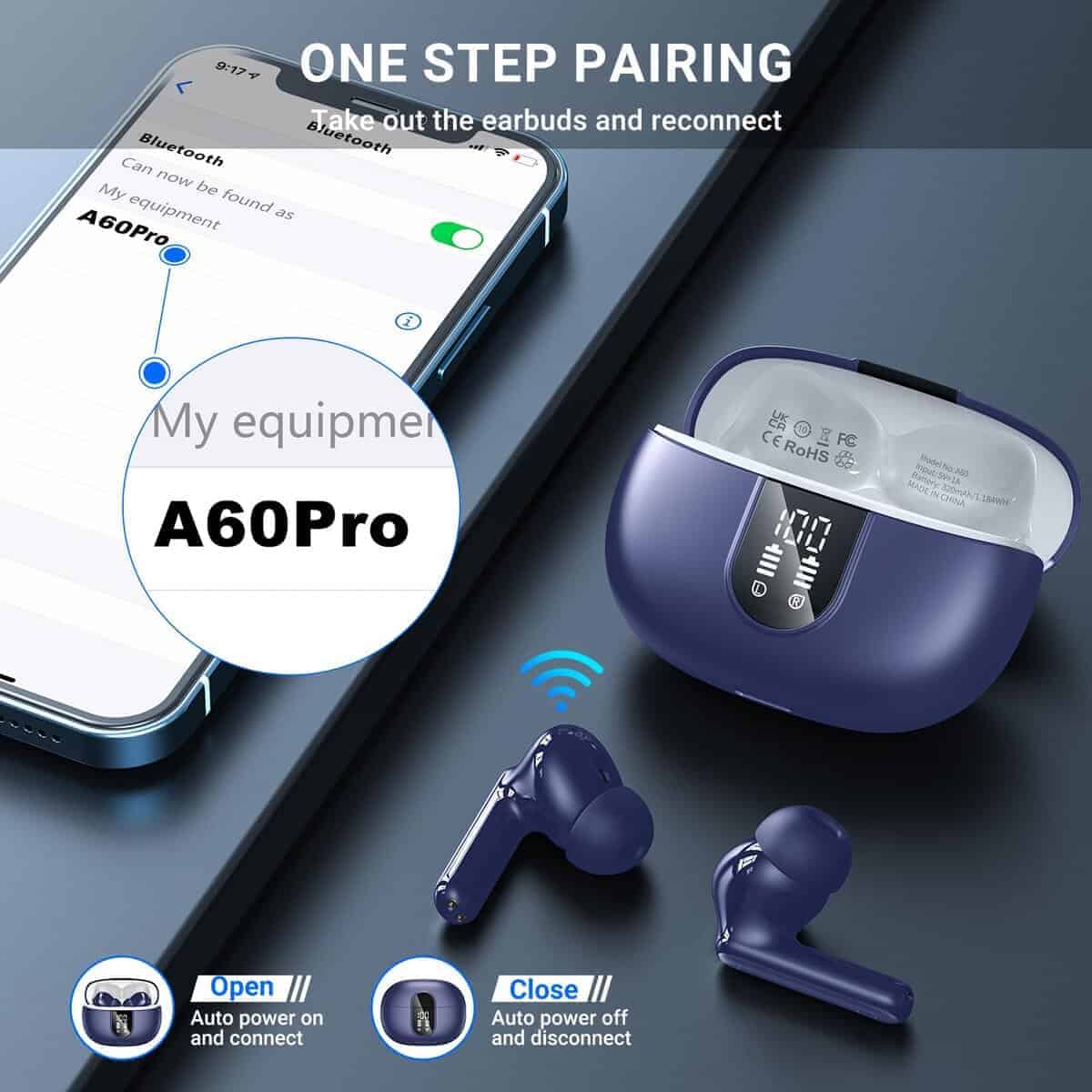 Audífonos inalámbricos, 2024 Auriculares inalámbricos HiFi - Imagen 8