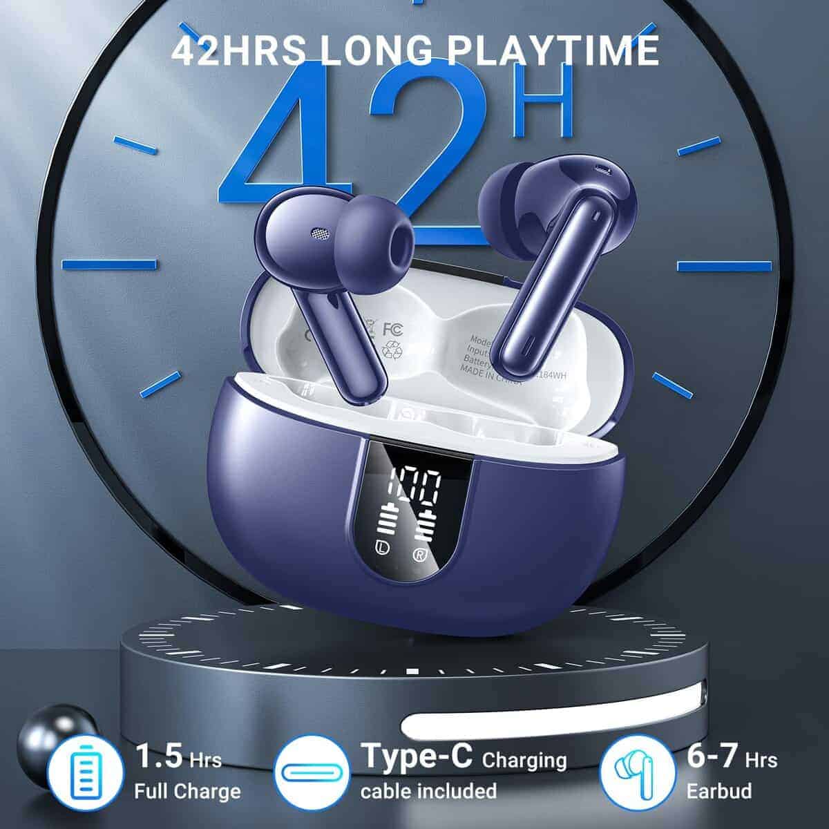 Audífonos inalámbricos, 2024 Auriculares inalámbricos HiFi - Imagen 5