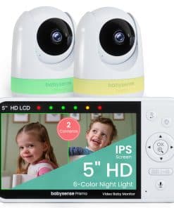 Monitor de bebé Babysense Prisma con cámara y audio,