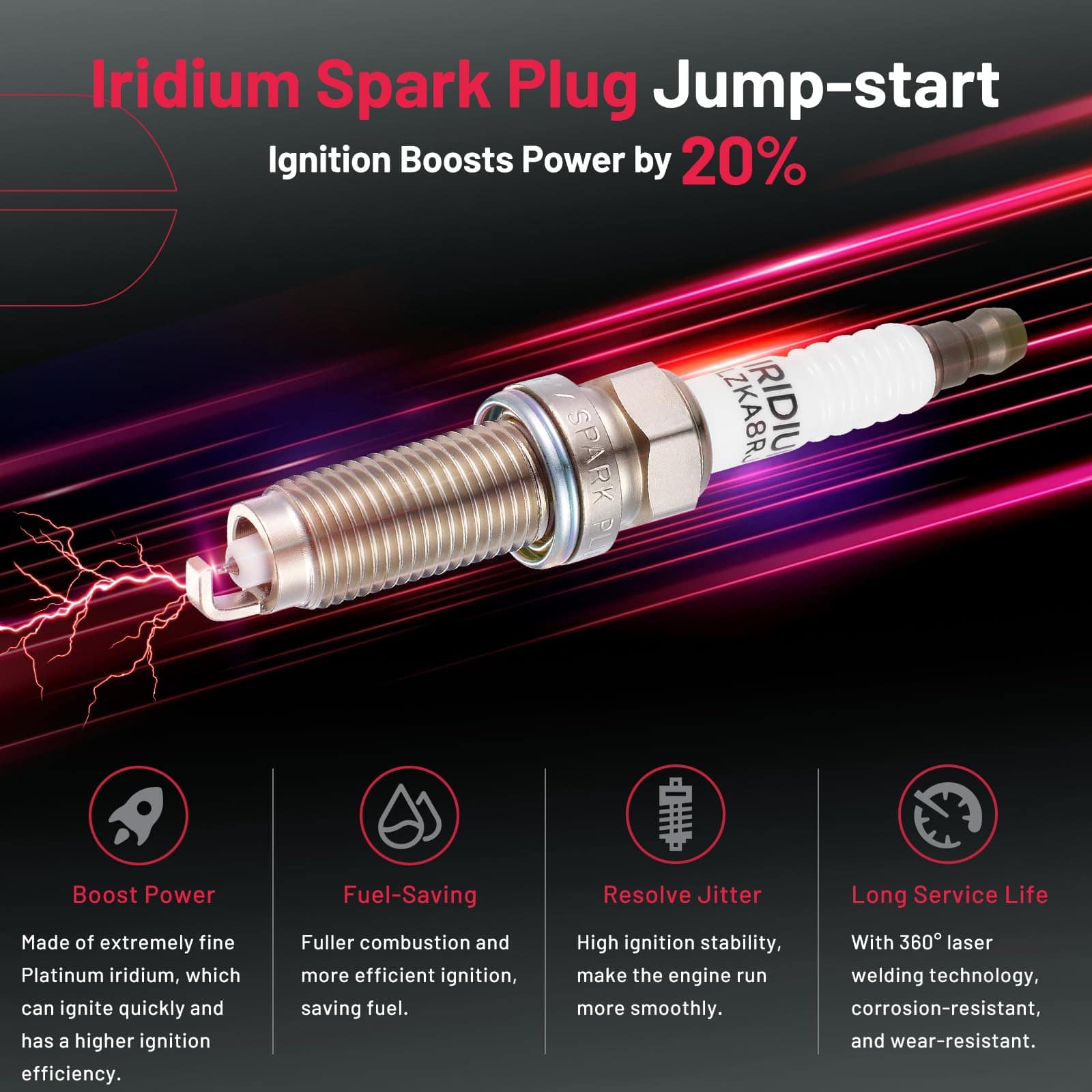 Paquete de 4 Bobinas de Encendido UF781 y 4 Bujías de - Imagen 7