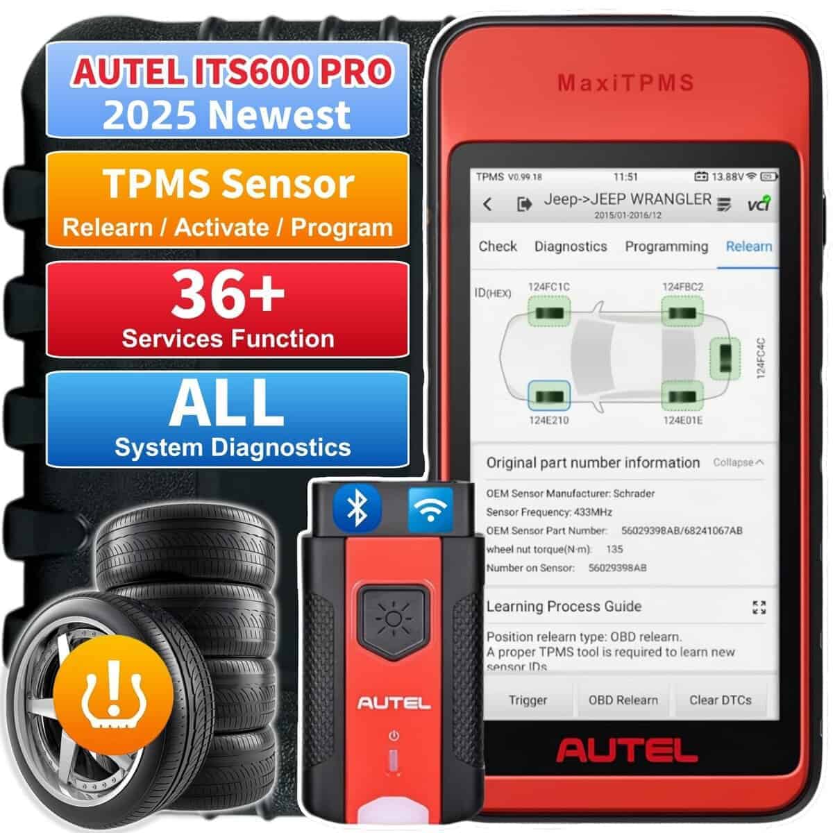 Autel MaxiTPMS ITS600 Pro Herramienta de Programación TPMS