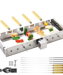 Juego de Parrilla Giratoria Automática para Asador DUEBEL -