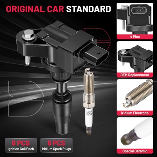 Paquete de 6 Bobinas de Encendido UF830 y 6 Bujías de - Imagen 5