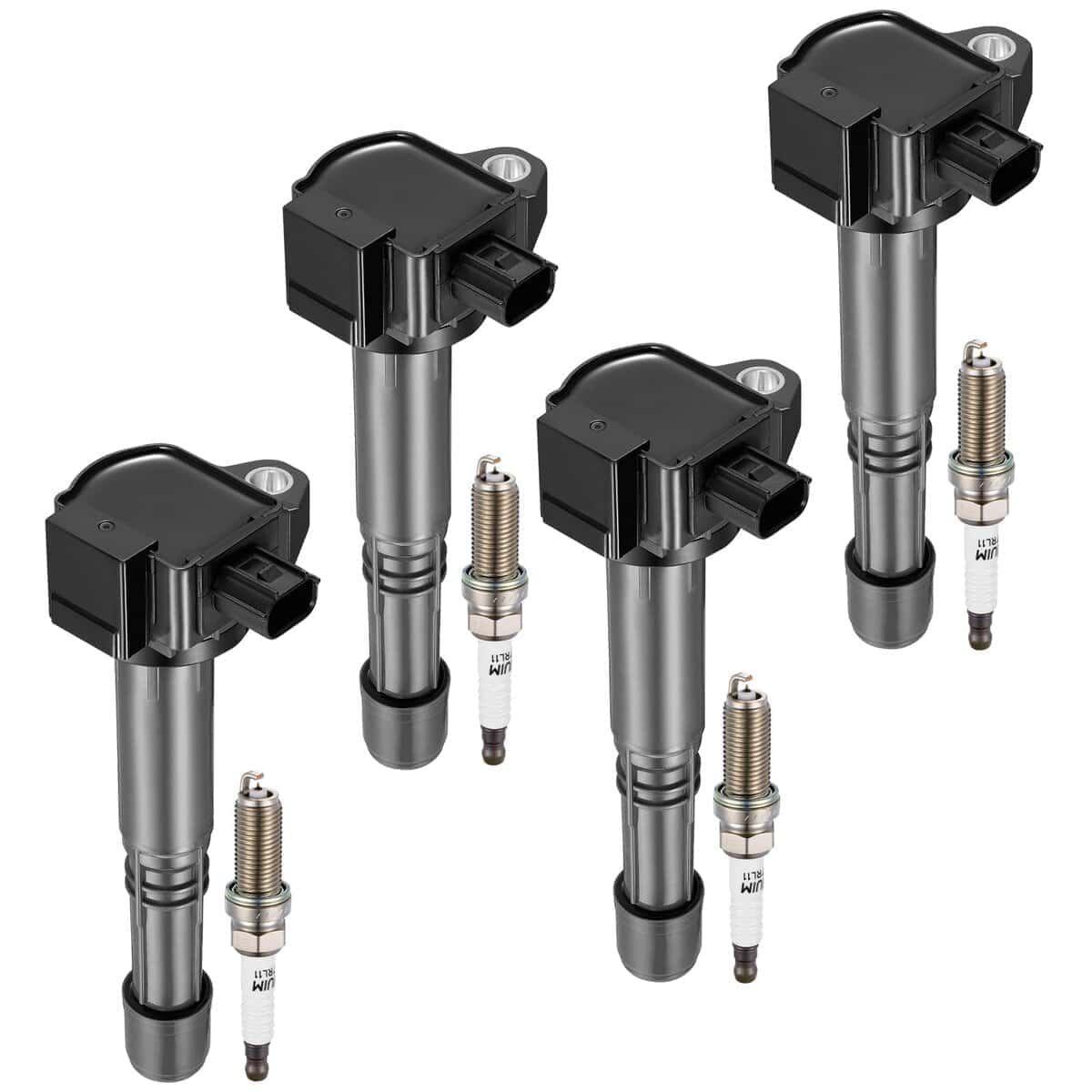 Paquete de 4 bobinas de encendido UF712 y 4 bujías de