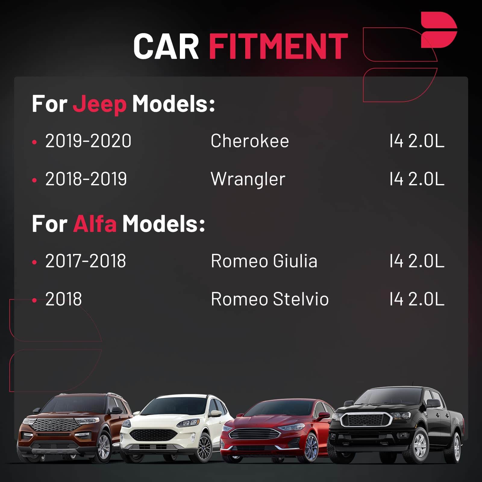 Conjunto de 4 Bobinas de Encendido Compatible con Jeep - Imagen 3