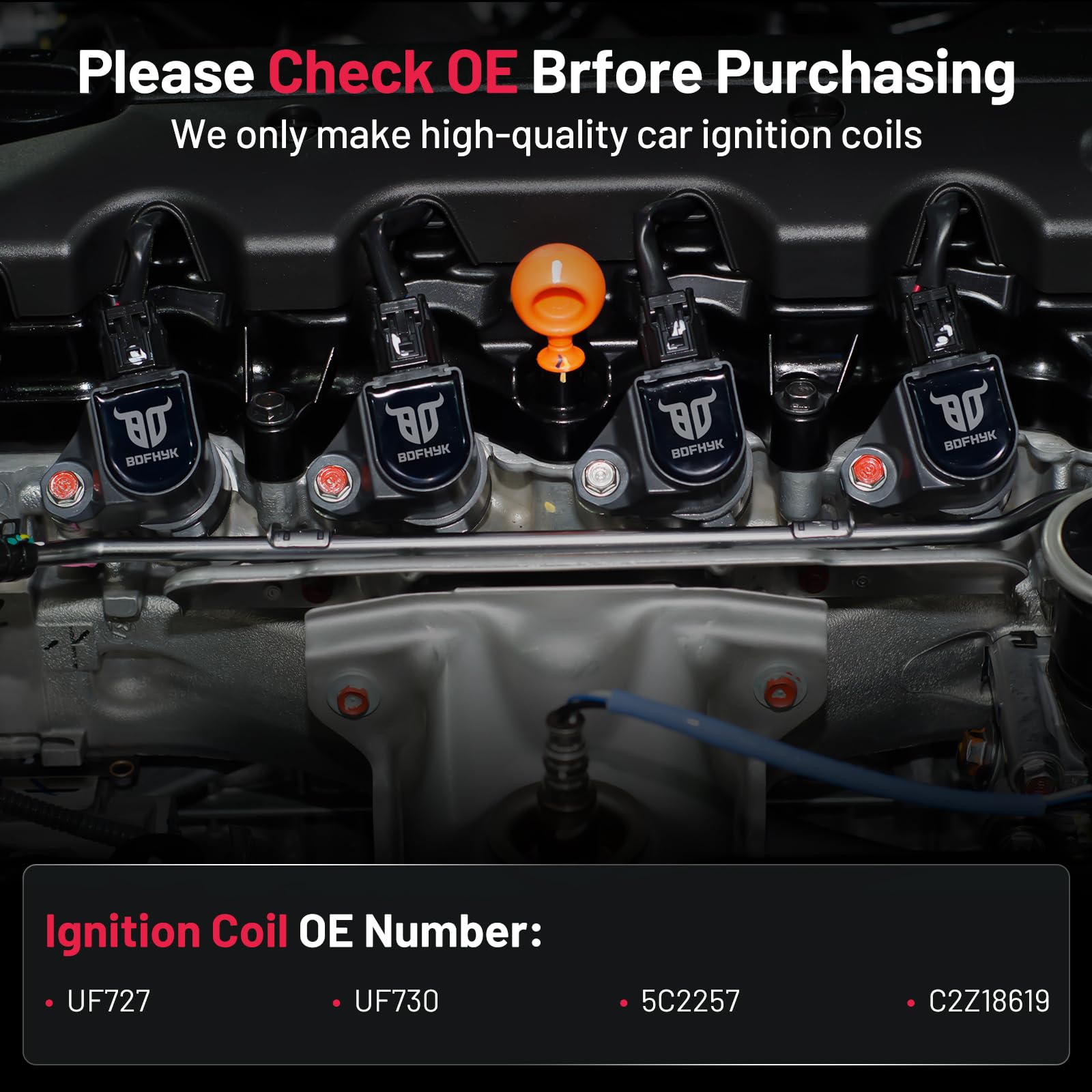 Paquetes de bobinas de encendido BDFHYK compatibles con - Imagen 7