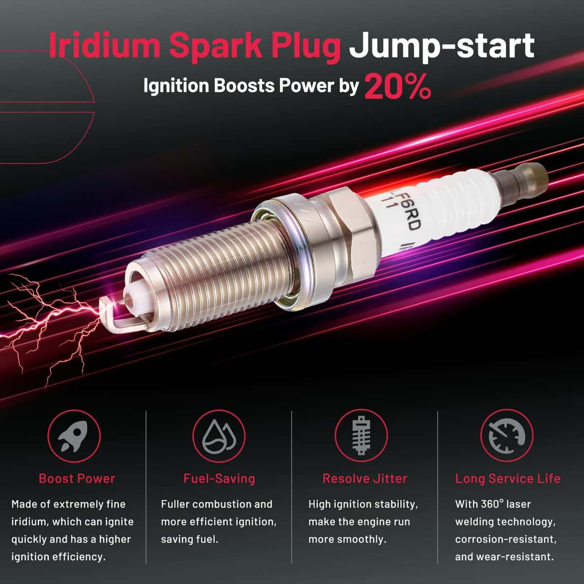 Paquete de 6 Bobinas de Encendido UF495 y 6 Bujías de - Imagen 7