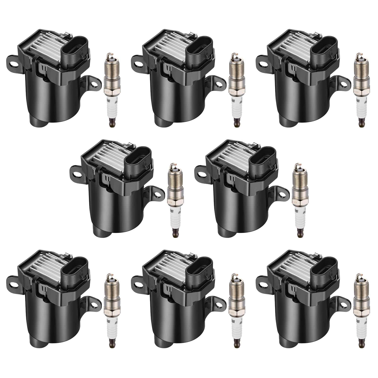 Paquete de 8 Bobinas de Encendido UF262 y 8 Bujías de