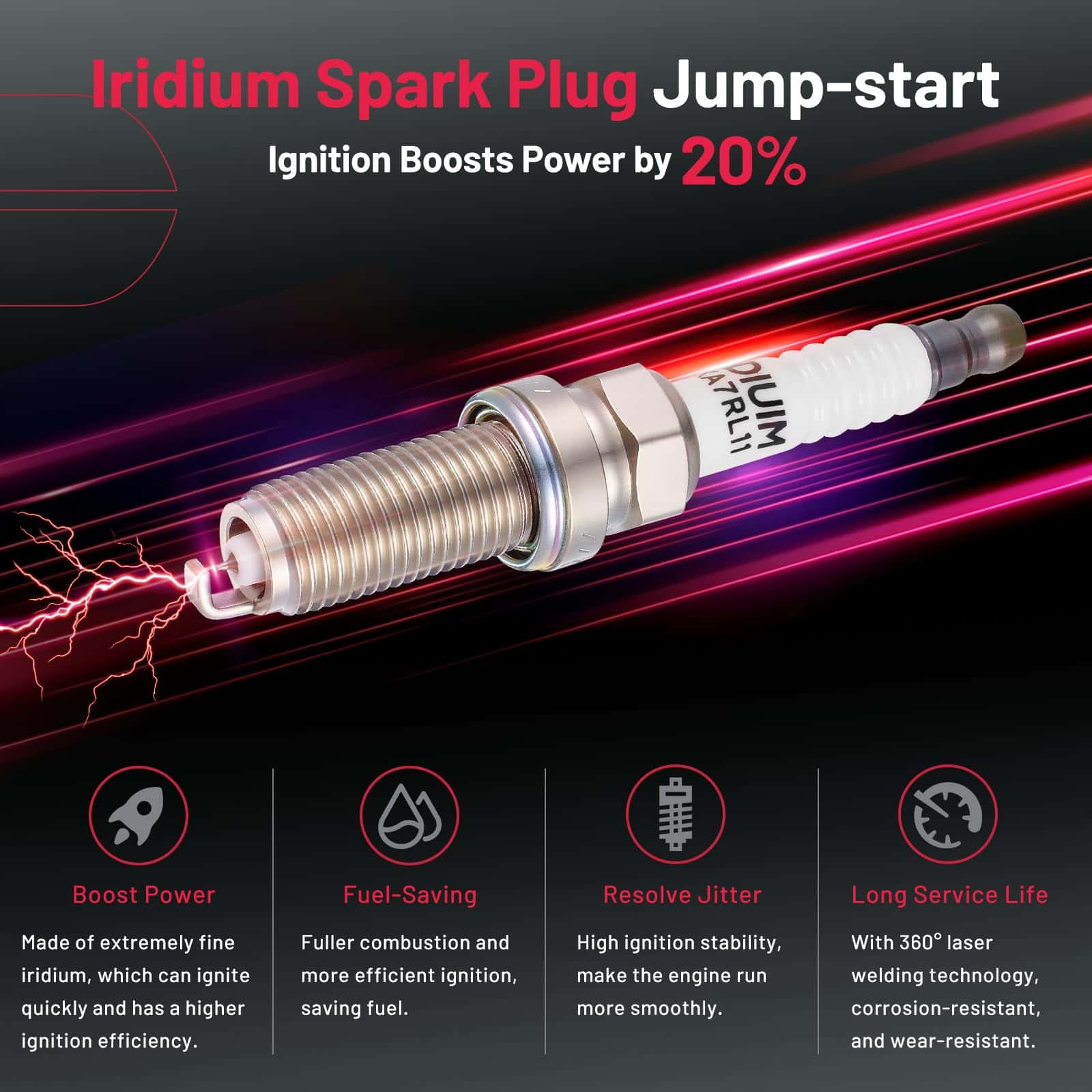 Paquete de 8 Bobinas de Encendido UF677 y 8 Bujías de - Imagen 7