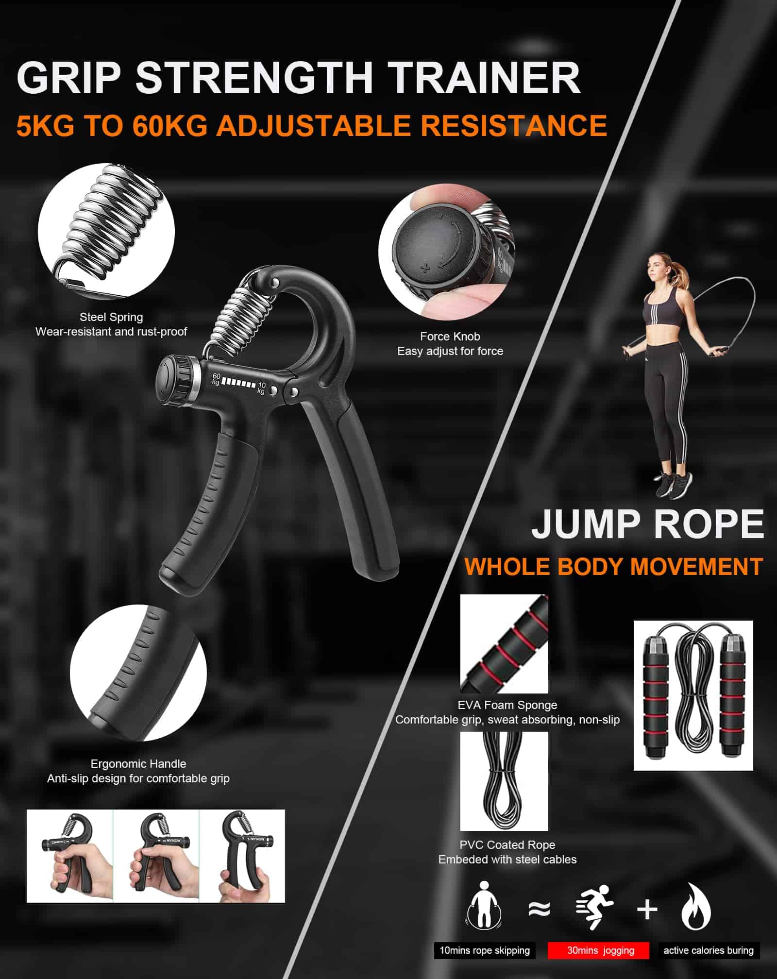 Hinsarcd 36IN1 Equipo de Ejercicio Portátil, Tabla de - Imagen 5