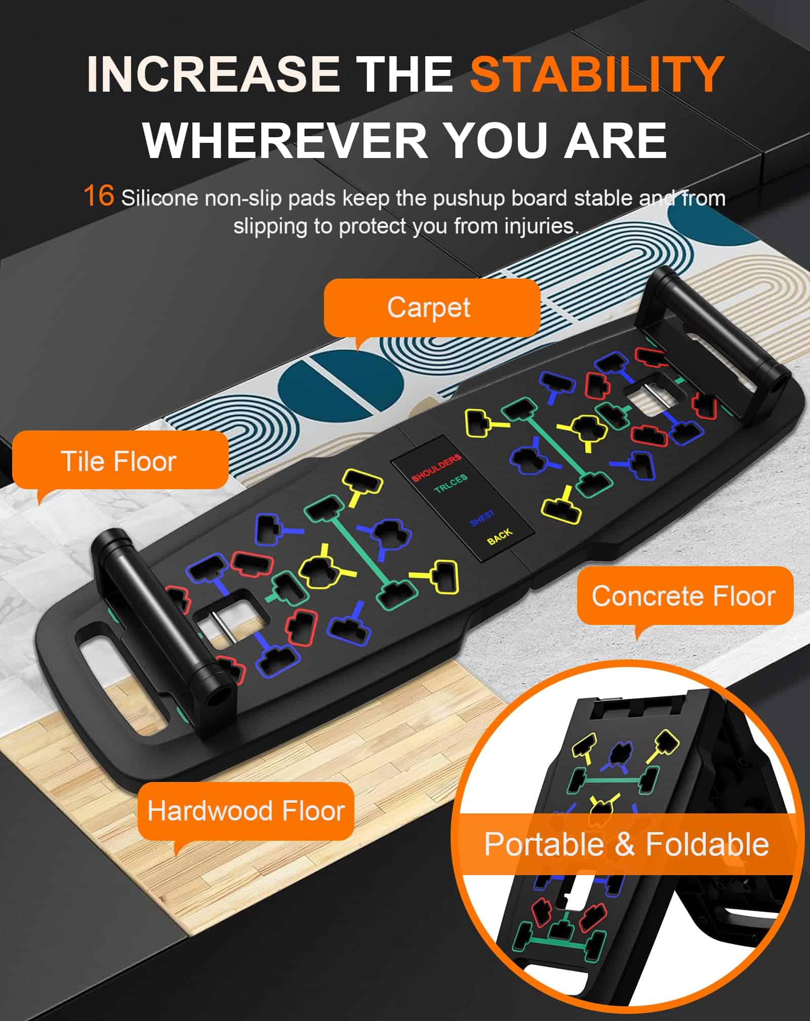Hinsarcd 36IN1 Equipo de Ejercicio Portátil, Tabla de - Imagen 7