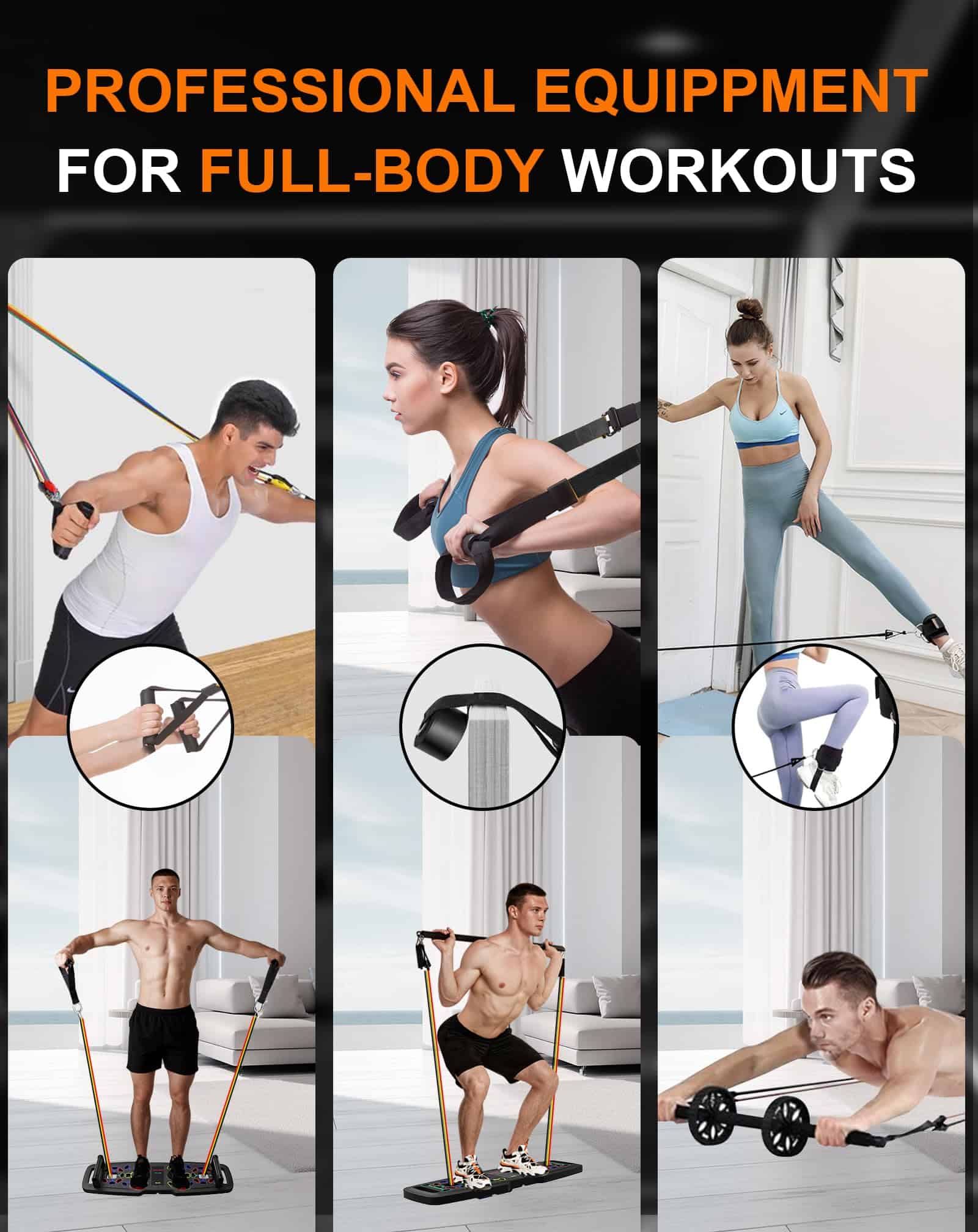 Hinsarcd 36IN1 Equipo de Ejercicio Portátil, Tabla de - Imagen 3