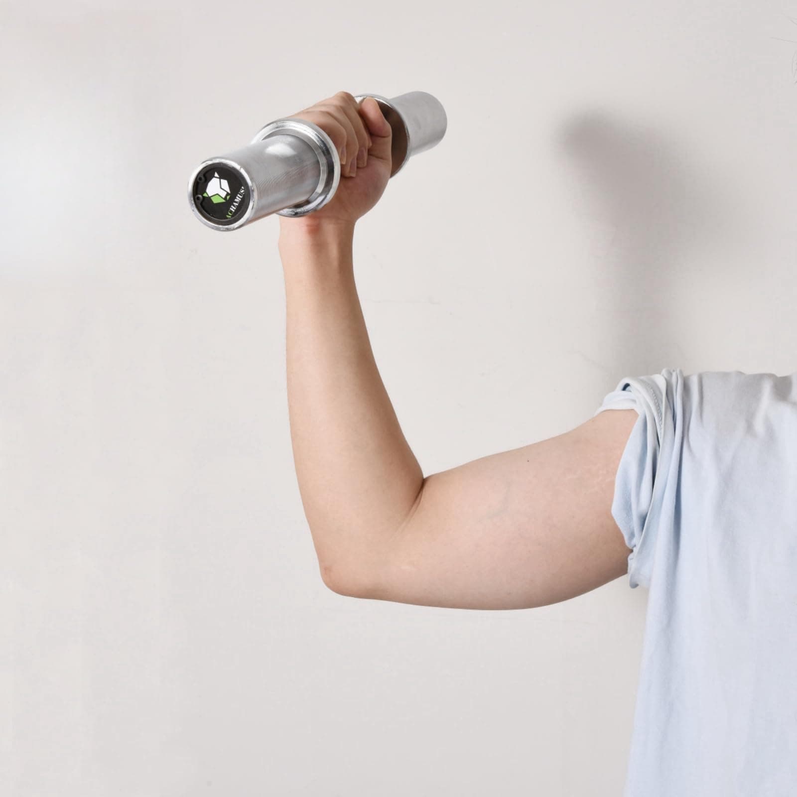 Par de Mangos de Mancuerna Olímpica de 16" -Silver - Imagen 7