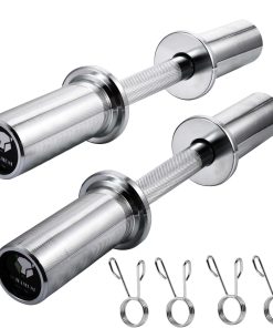 Par de Mangos de Mancuerna Olímpica de 16" -Silver