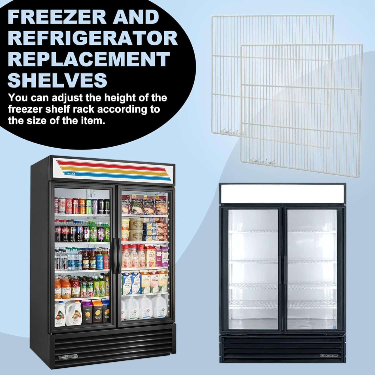 Set de 2 Repisas de Repuesto para Congelador y Refrigerador - Imagen 3