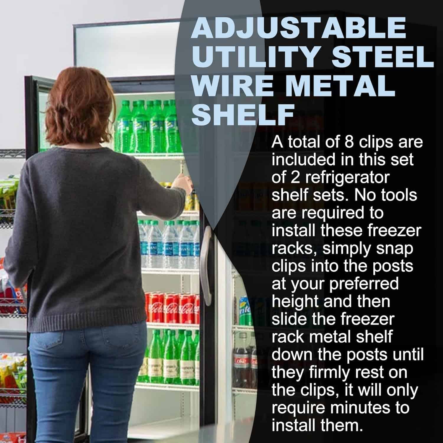 Set de 2 Repisas de Repuesto para Congelador y Refrigerador - Imagen 8