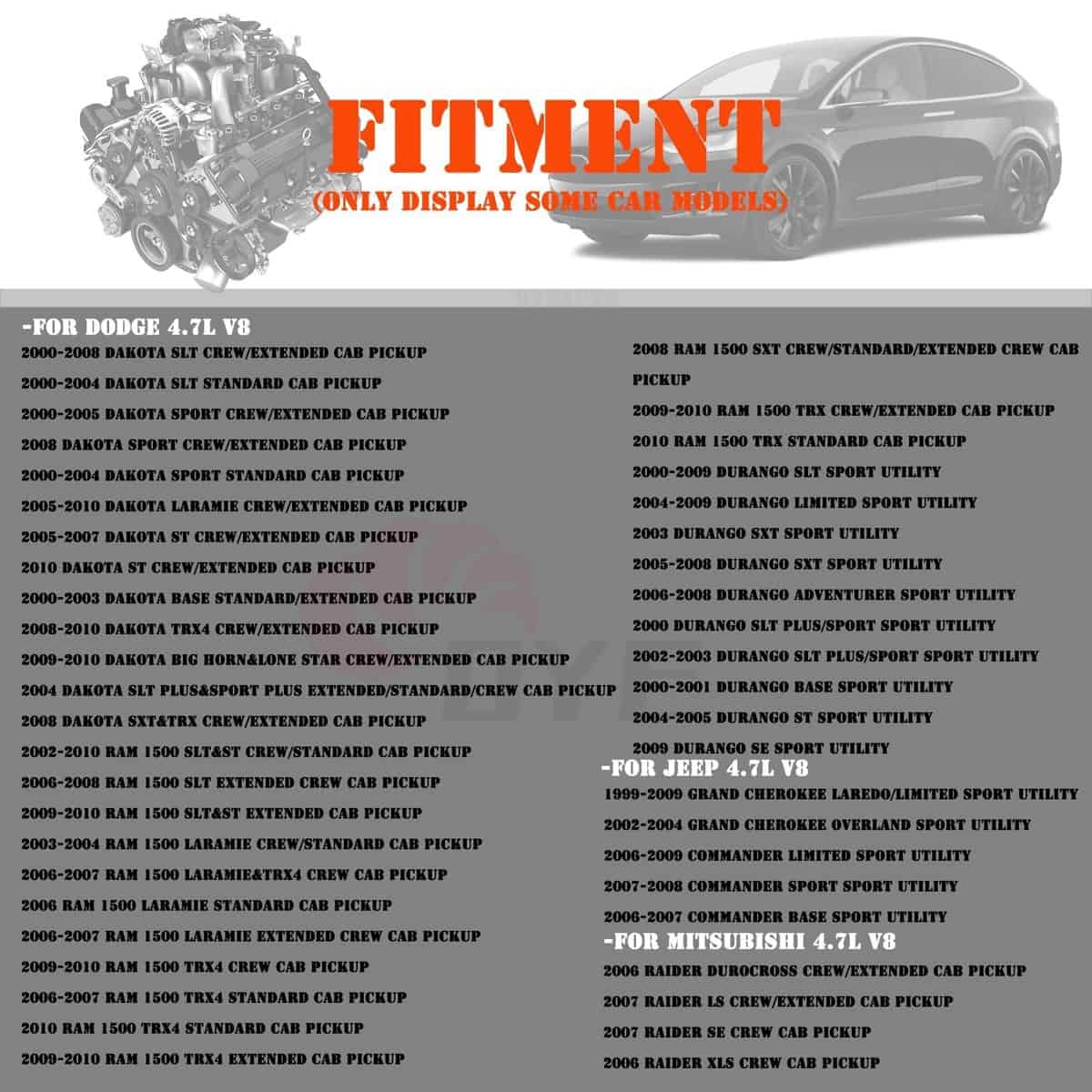 Juego de 8 bobinas de encendido UF270 56028138AD y bujías - Imagen 3