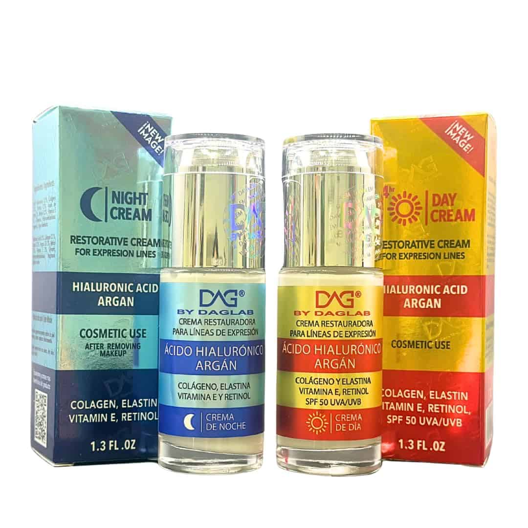 Combo Crema de Día y Noche DAG BY DAGLAB (2 x 1.3 Fl Oz) -