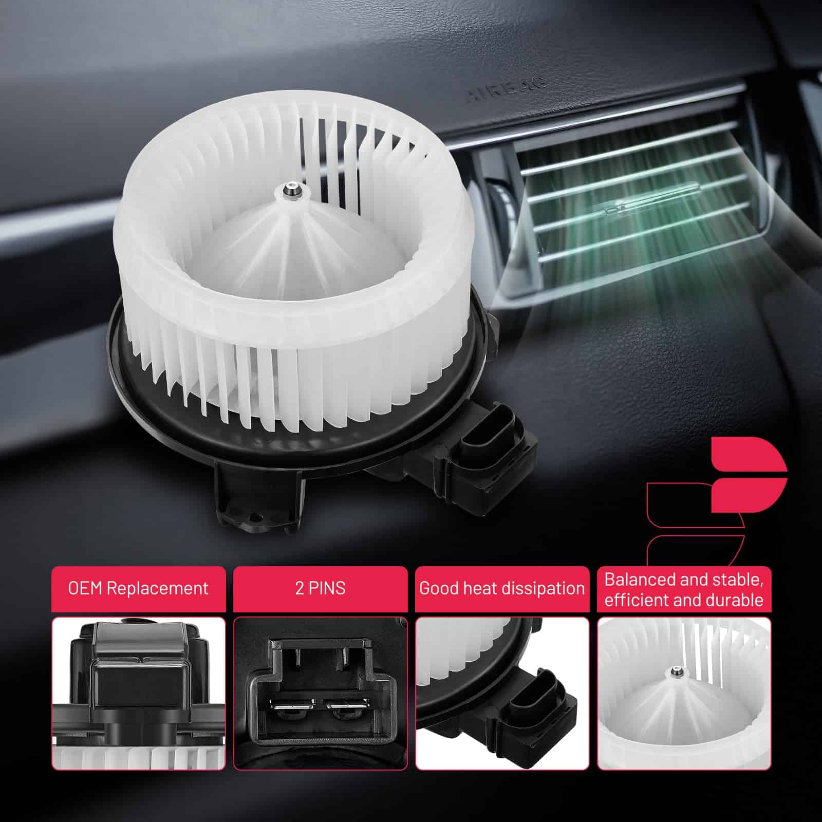 Ventilador del motor del calentador BDFHYK AC 700230 - Imagen 4