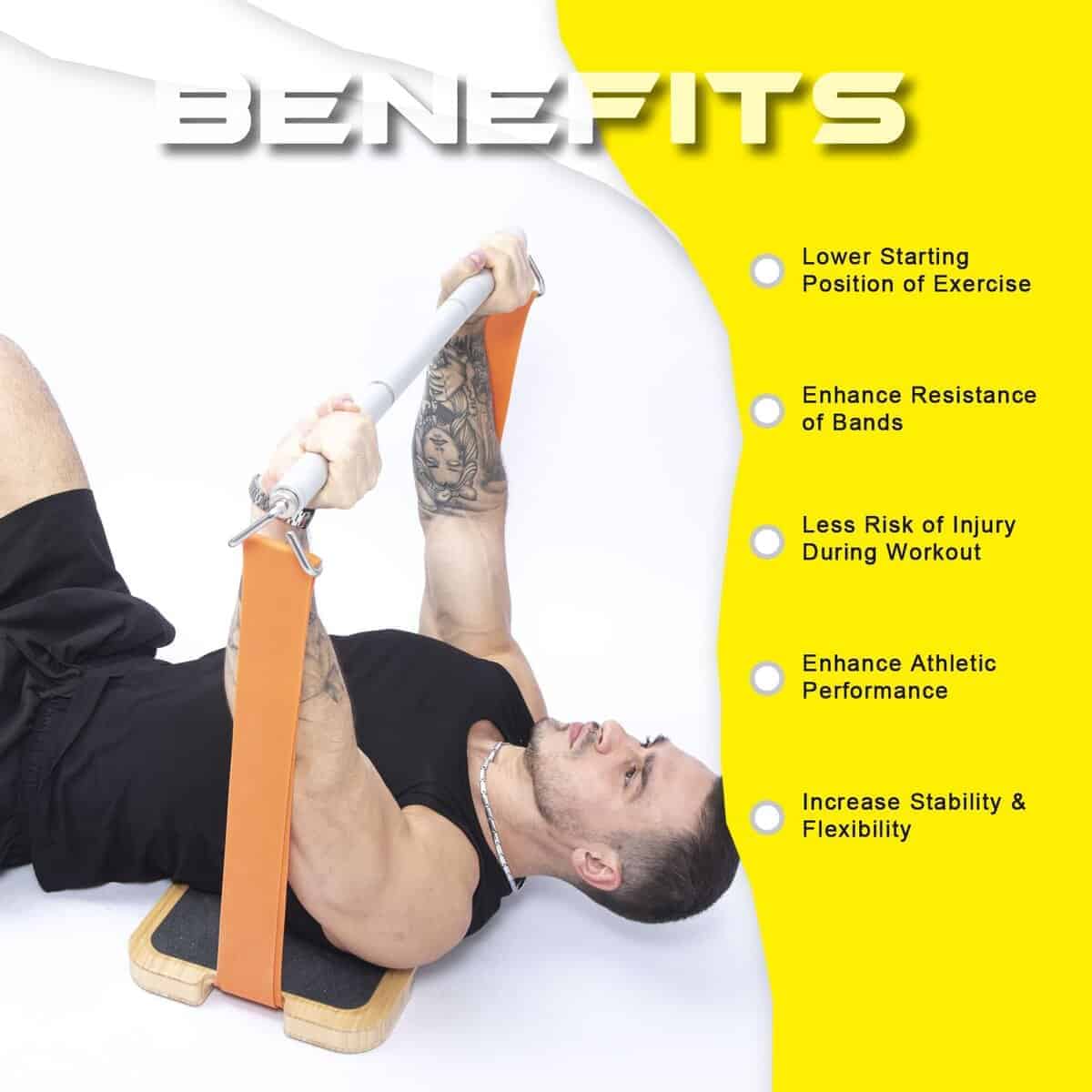 Tablero de ejercicios de fitness de bambú GEKU FIT para - Imagen 5