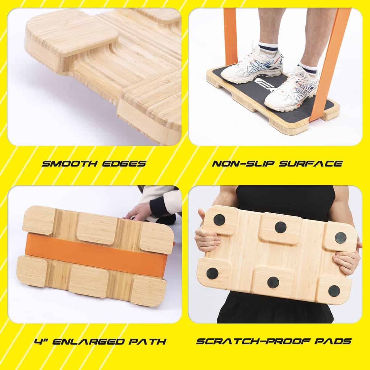 Tablero de ejercicios de fitness de bambú GEKU FIT para - Imagen 7