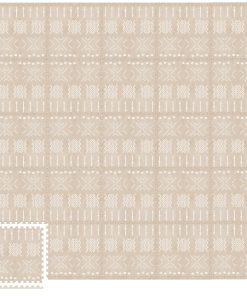 MOON WALKERS Elegantes Tapetes de Juego Boho -Azteca Beige