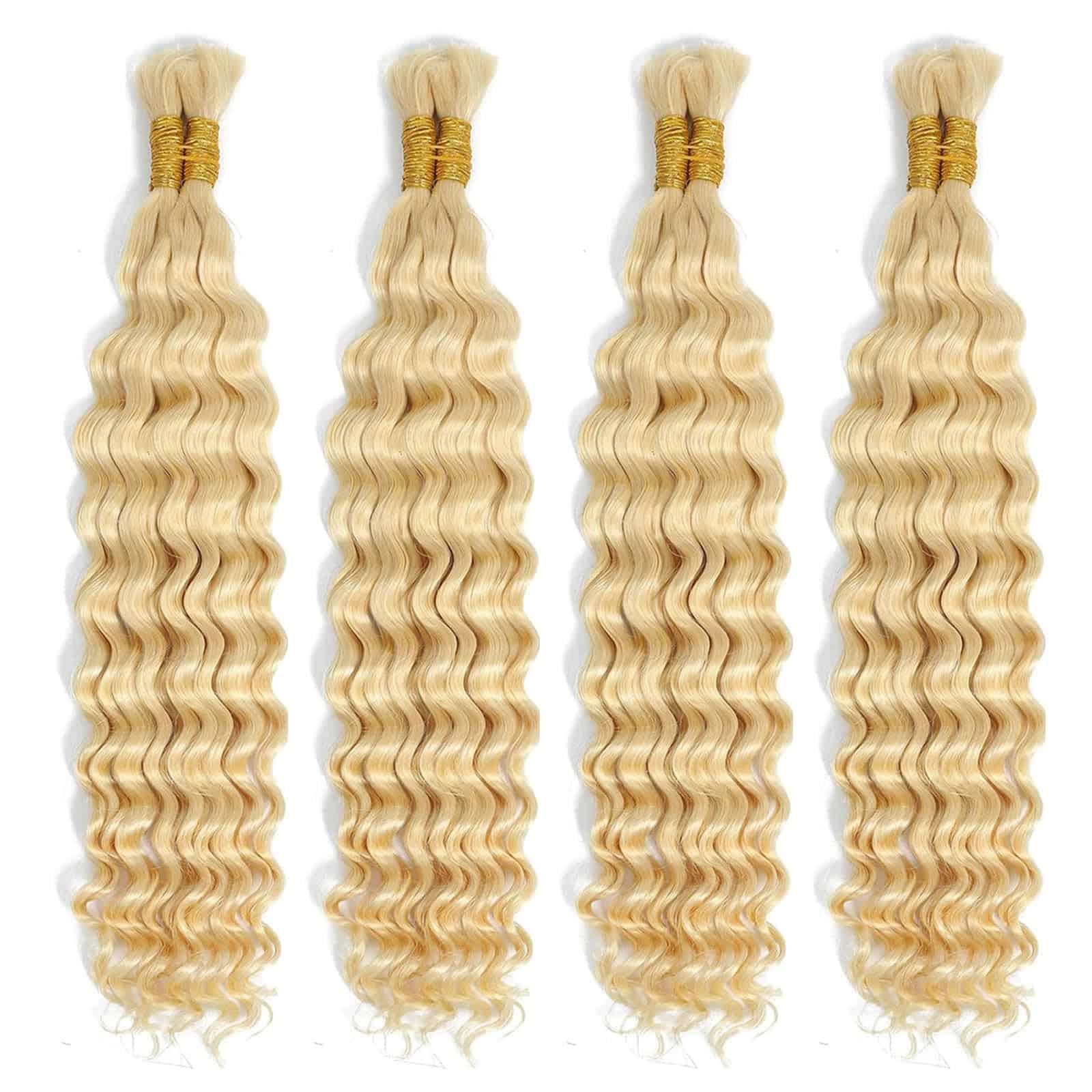Cabello Humano para Trenzas 24 pulgadas, 1 Bundle, Rubia - Imagen 9