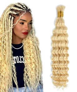 Cabello Humano para Trenzas 24 pulgadas, 1 Bundle, Rubia