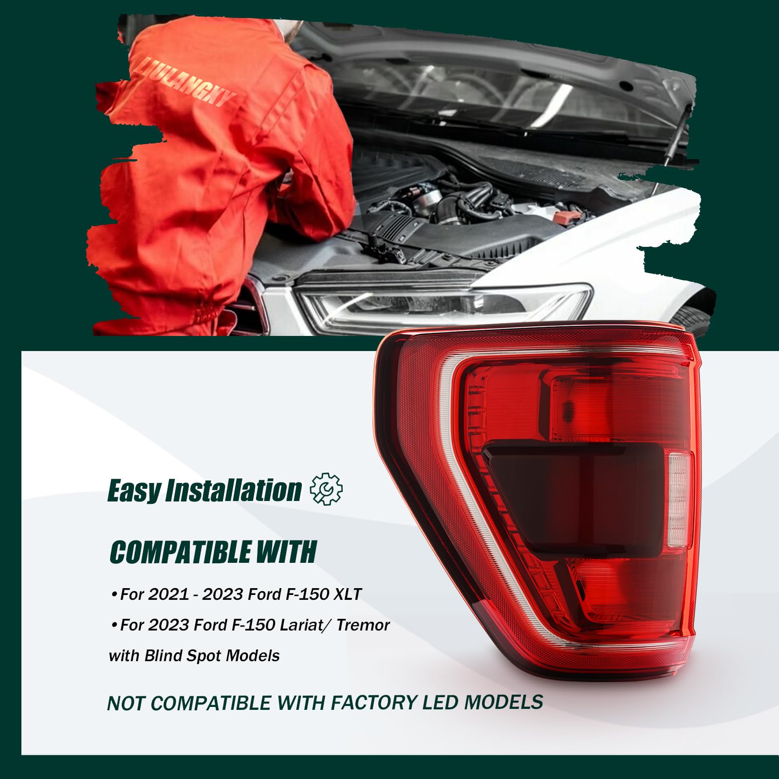Ensamble de Luz Trasera con Puntos Ciegos Compatible con - Imagen 7