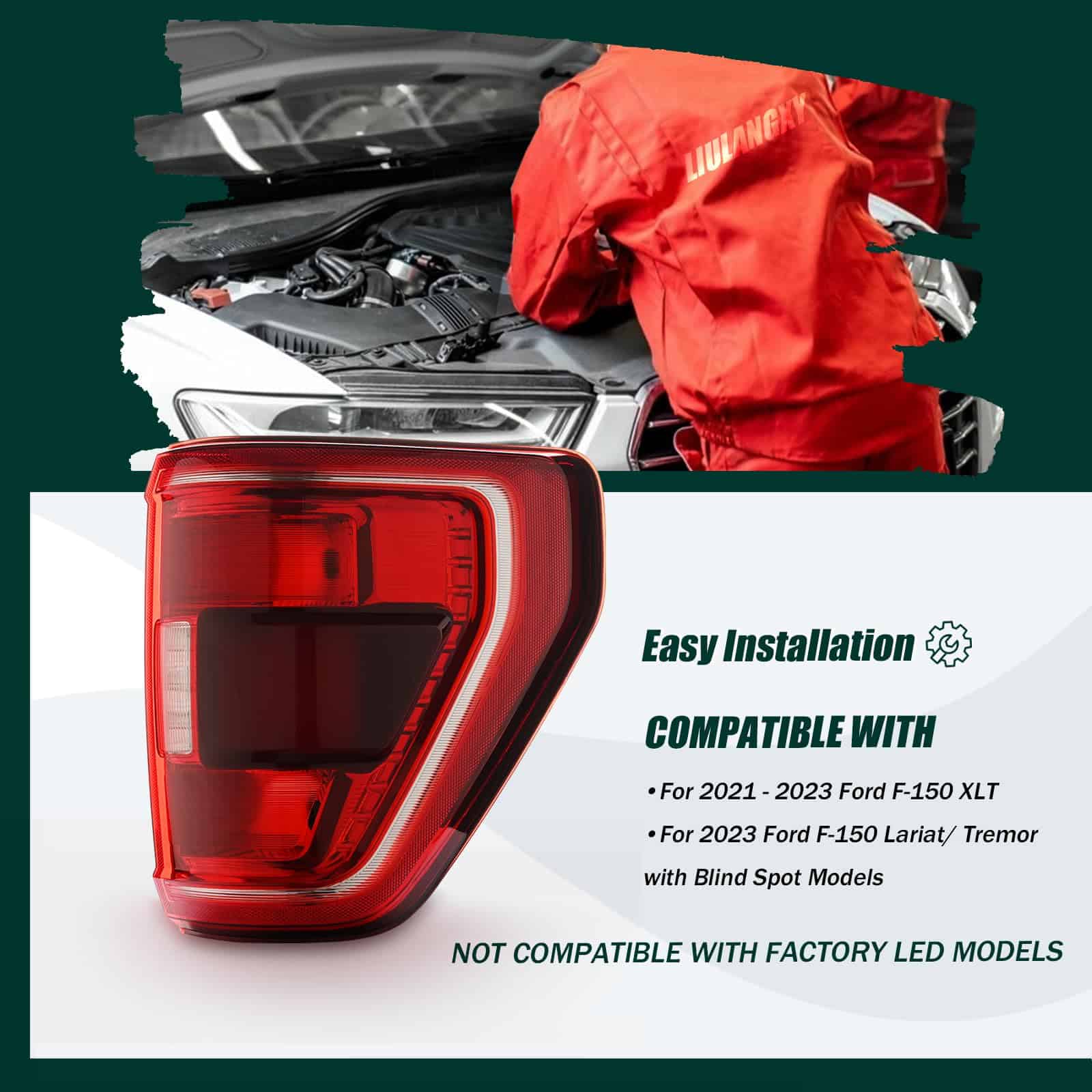 Ensamblaje de luz trasera con puntos ciegos compatible con - Imagen 7