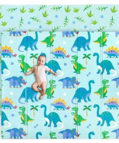 Tapete de juego para bebés Wildkin - Grande, Impermeable y