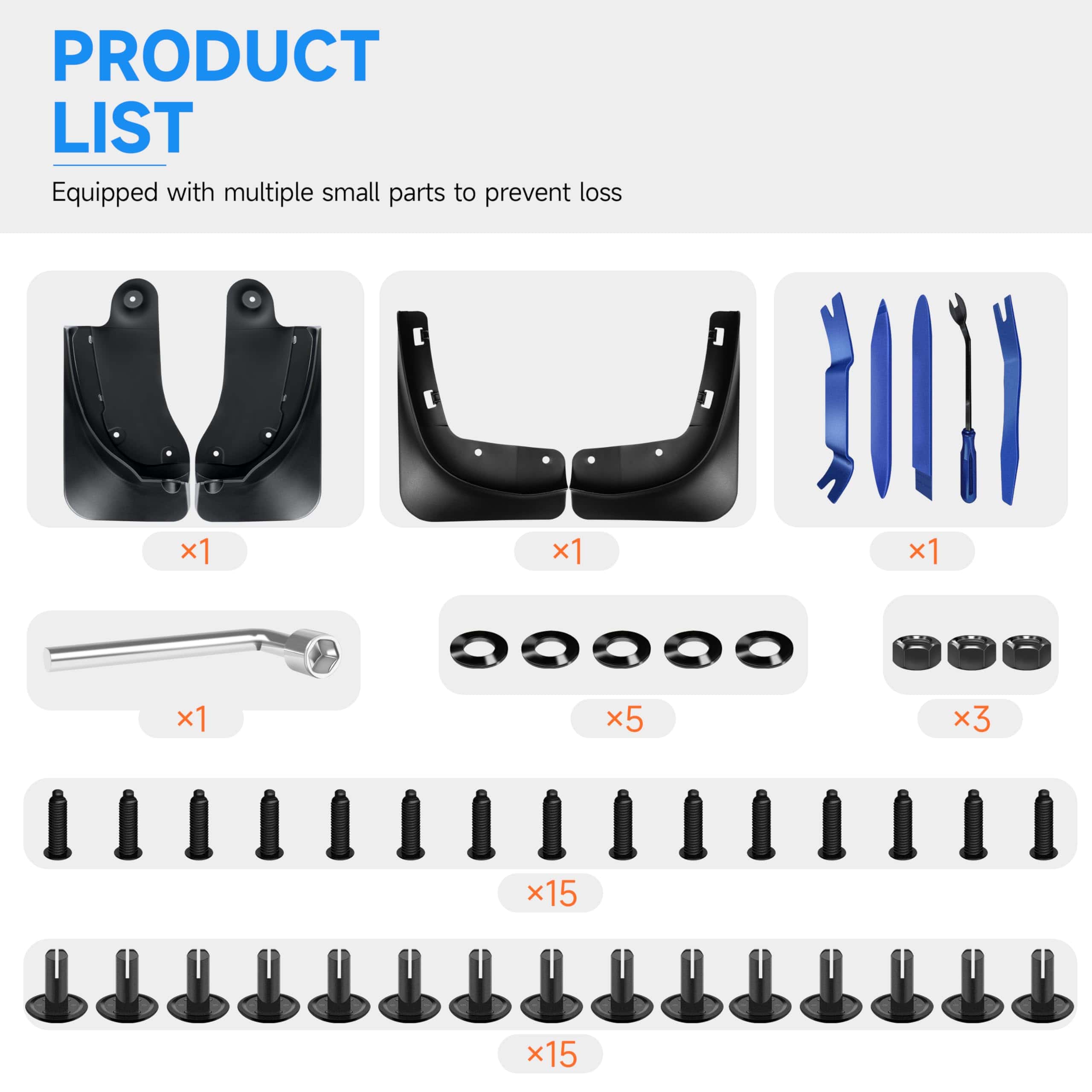 MARYSINO Mejorados Guardabarros para Tesla Model Y 2024 - Imagen 5