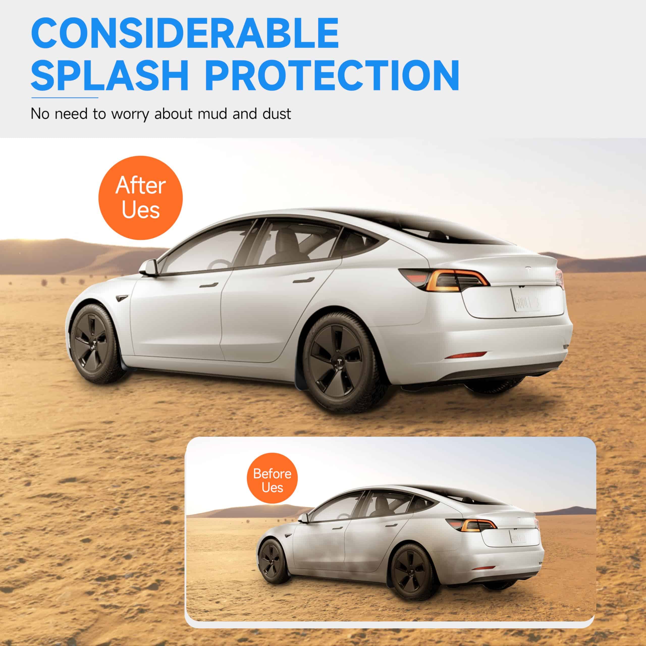 MARYSINO Mejorados Guardabarros para Tesla Model Y 2024 - Imagen 6