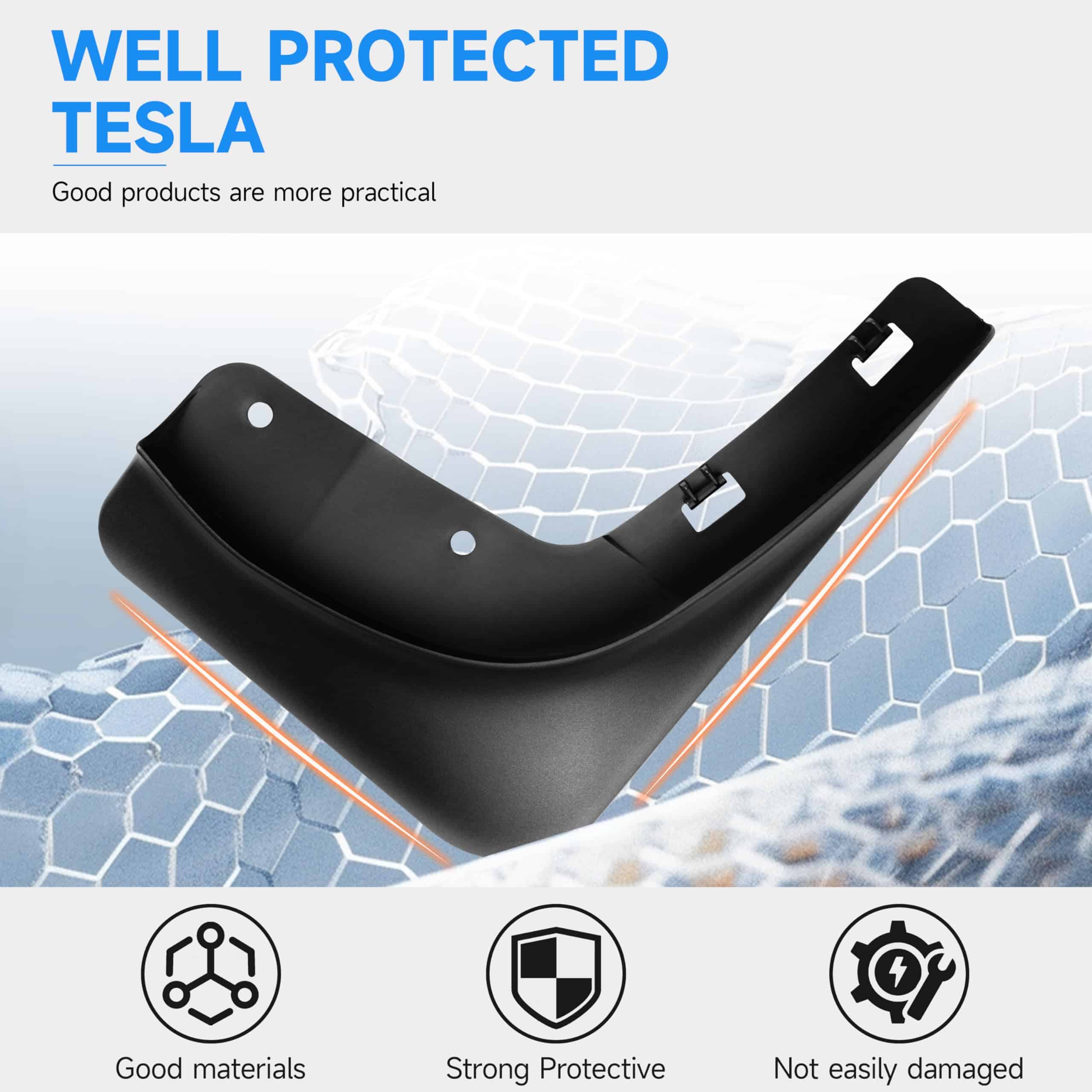 MARYSINO Mejorados Guardabarros para Tesla Model Y 2024 - Imagen 7