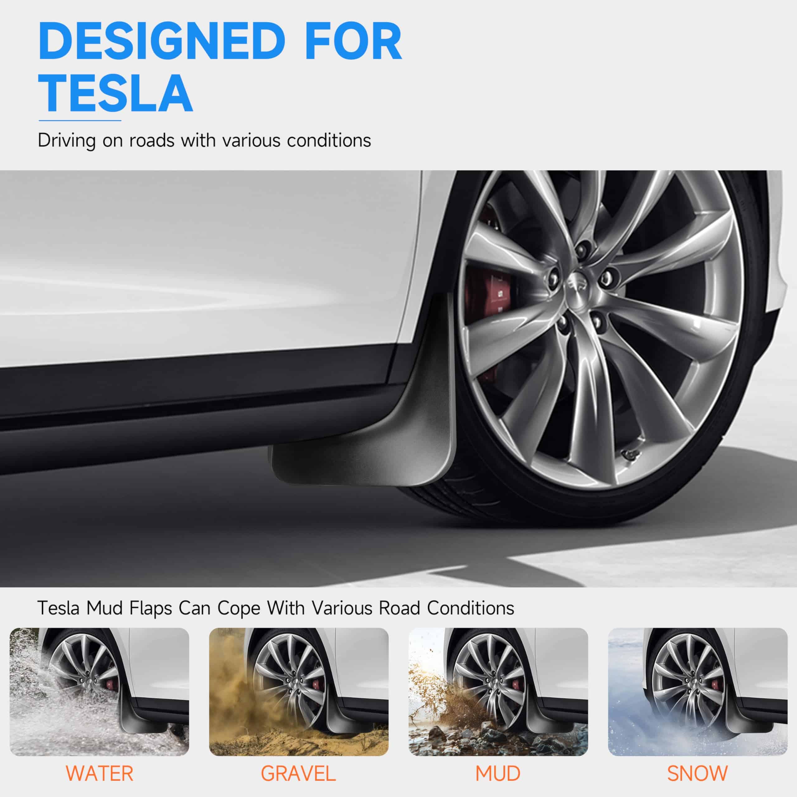 MARYSINO Mejorados Guardabarros para Tesla Model Y 2024 - Imagen 4