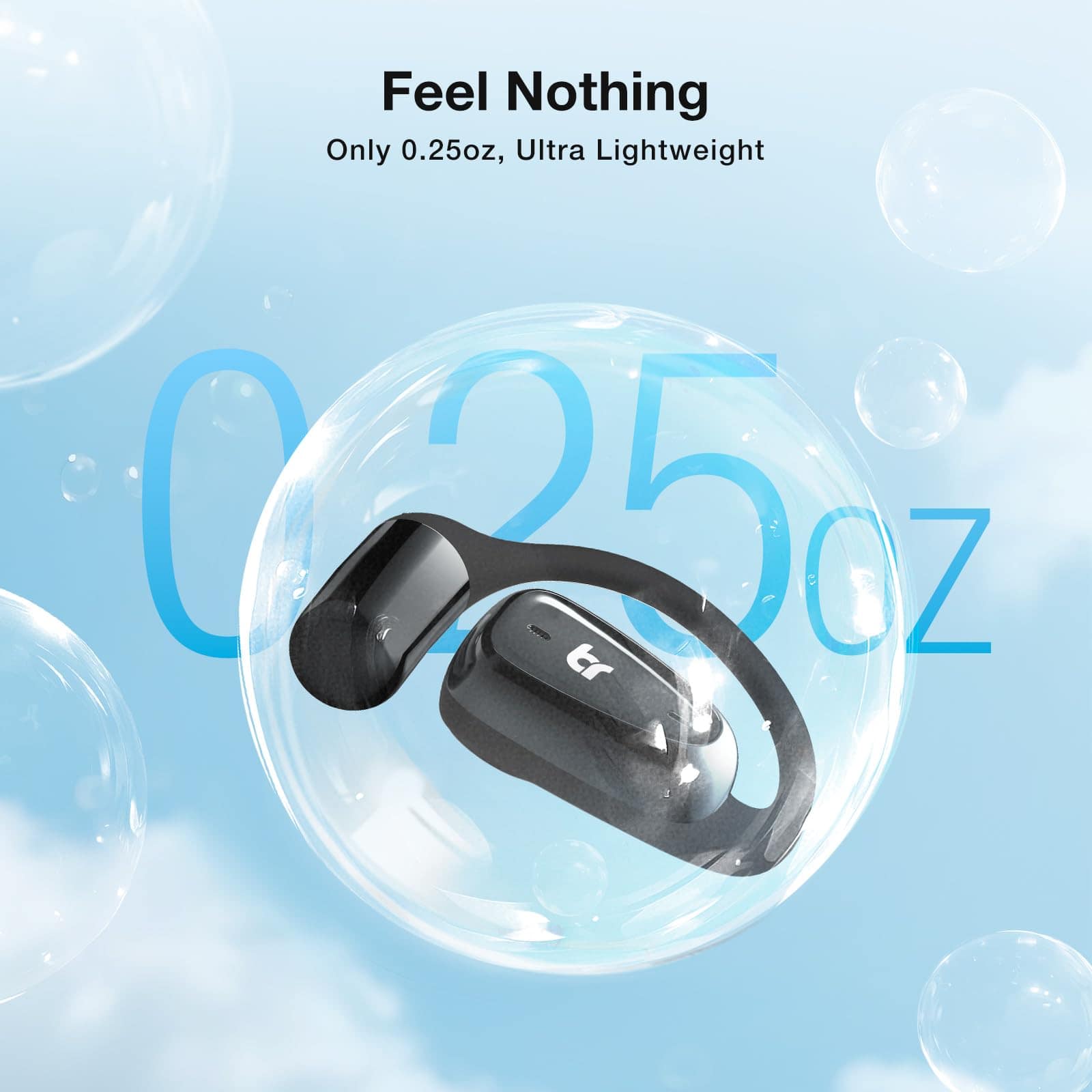 Audífonos Inalámbricos de Oído Abierto Ultra Ligeros, - Imagen 4
