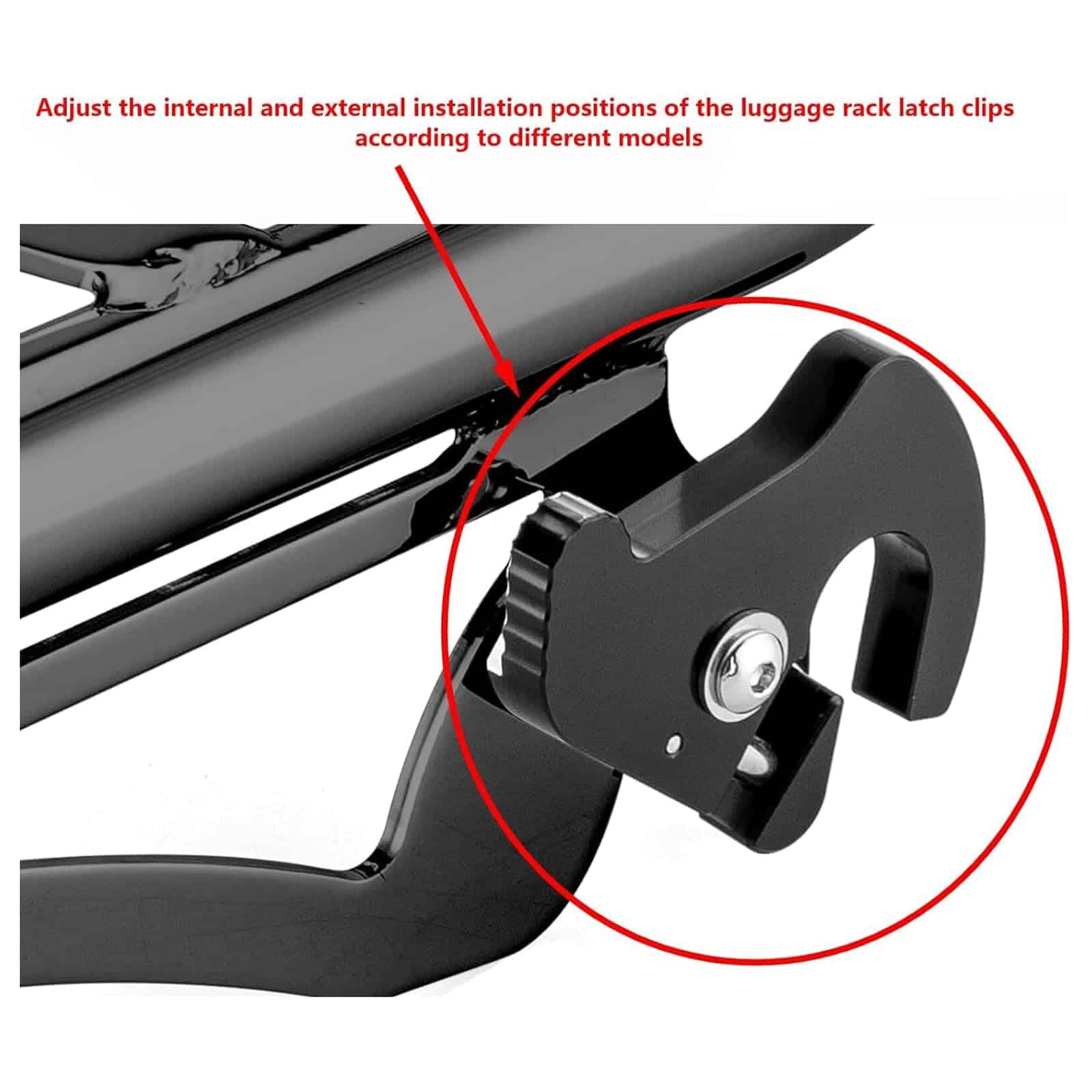 VPZMT Soporte de Equipaje Desmontable para Harley Street - Imagen 6