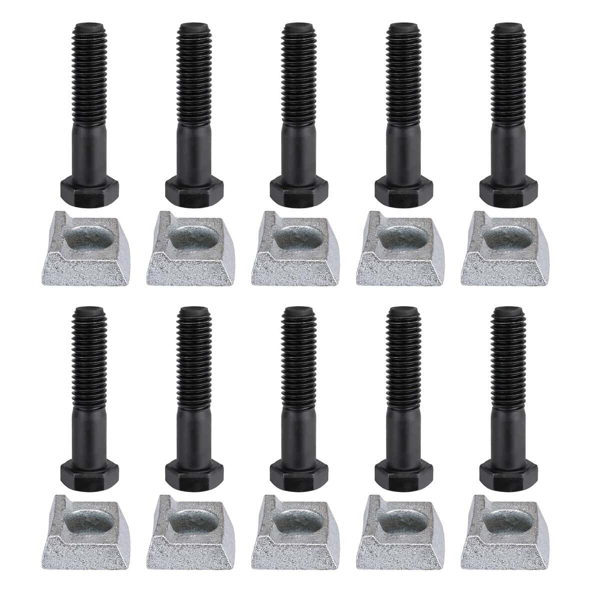 10 Pack de Pernos y Abrazaderas para Ruedas de Remolque