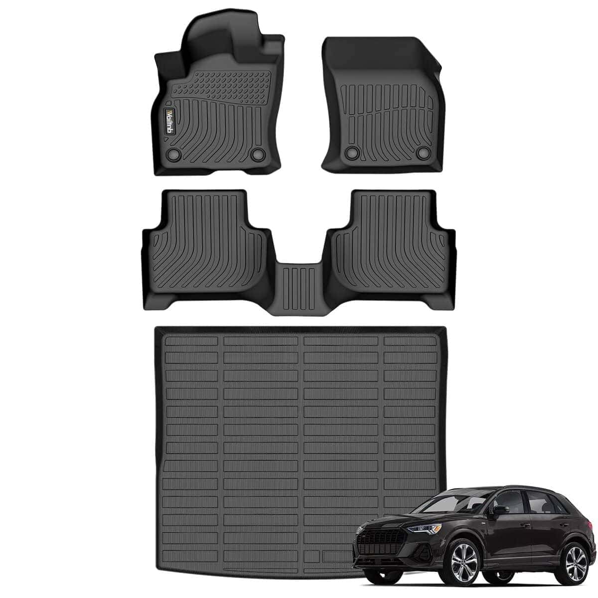 Juego de Tapetes para Pisos y Maletero Wailtnb para Audi Q3