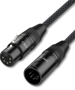 Cable XLR DMX de 5 Pines J&D, XLR 5 Pines Macho a XLR 5
