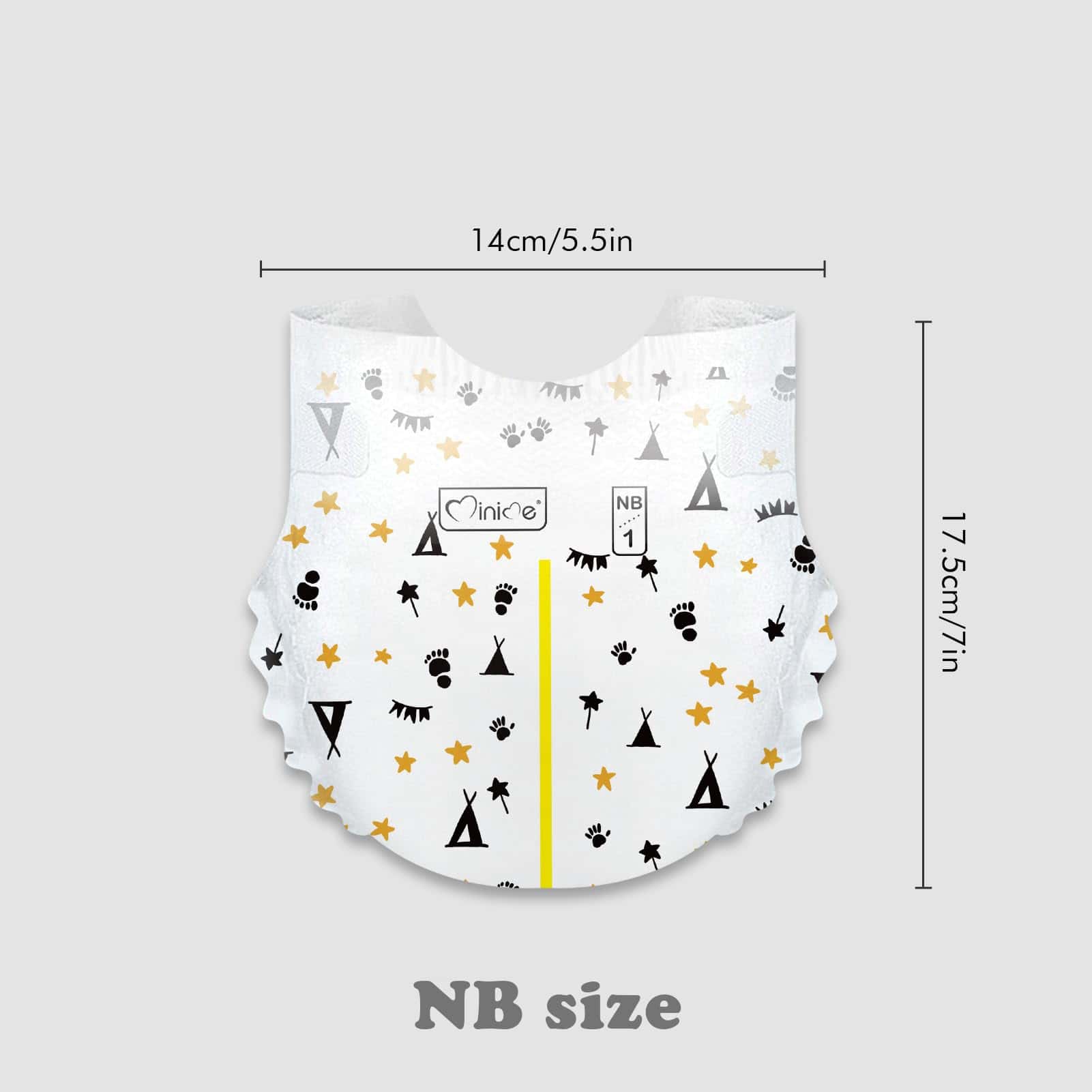 Pañales para Bebé Minime - Talla 1, Recién Nacido (6-11 - Imagen 3