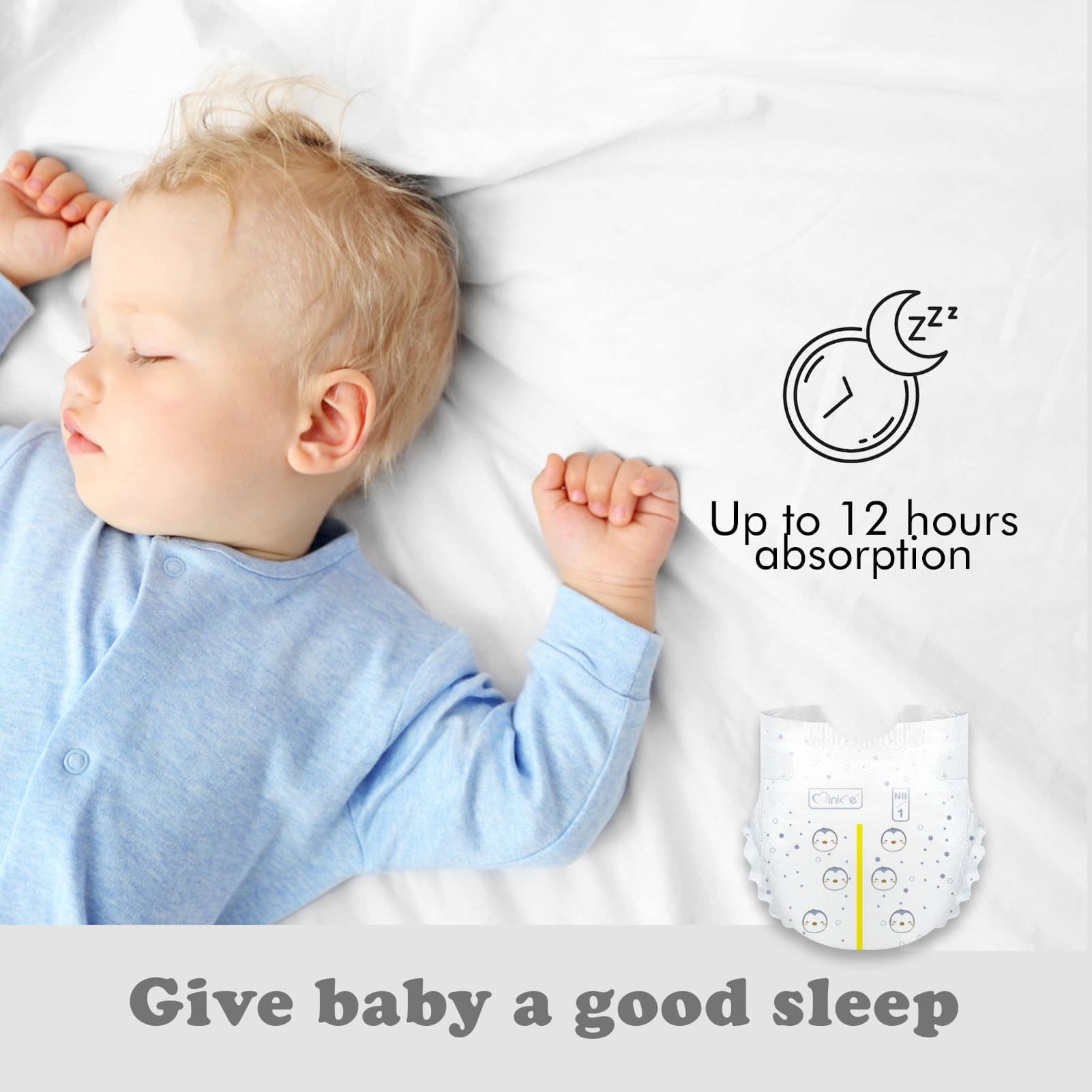 Pañales para Bebé Minime - Talla 1, Recién Nacido (6-11 - Imagen 9