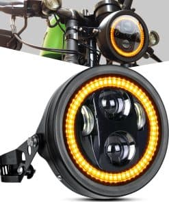 Farola de Motocicleta LED de 5-3/4 5.75" con Cubierta de
