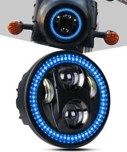PKEDUO Faro de Motocicleta de 5-3/4" 5.75 Pulgadas Faro